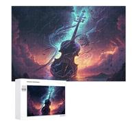 Rompecabezas para Adultos 1000 PCS Rompecabezas Electric Violin in Stormy Sky Rompecabezas para Adultos Juguetes Antiestrés Análisis Y Lógica Cumpleaños 1000 PCS