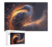Rompecabezas para Adultos 1000 PCS Rompecabezas Fantasy Bird Illuminating Cityscape Rompecabezas para Adultos Juego De Ingenio Análisis Y Lógica Regalos De Cumpleaños Y Únicos 1000 PCS
