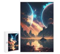 Rompecabezas para Adultos 1000 PCS Rompecabezas Galactic Space Exploration Rompecabezas para Adultos Juguete Decoración De Pared Aliviador del Estrés Difícil Y Desafiante 1000 PCS