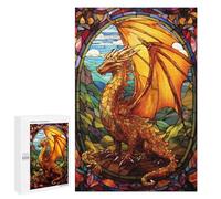 Rompecabezas para Adultos 1000 PCS Rompecabezas Golden Heaven Elder Dragon Rompecabezas para Adultos Juguete Decoración De Pared Aliviador del Estrés Difícil Y Desafiante 1000 PCS