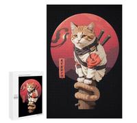 Rompecabezas para Adultos 1000 PCS Rompecabezas Ninja Cat Juego De Ingenio con Rompecabezas, Divertido Y Humorístico, 1000 PCS