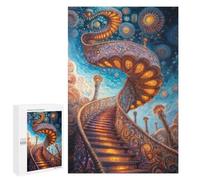 Rompecabezas para Adultos 1000 PCS Rompecabezas Ornate Stairway to The Sky Rompecabezas para Adultos Juguete Decoración De Pared Aliviador del Estrés Difícil Y Desafiante 1000 PCS