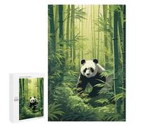 Rompecabezas para Adultos 1000 PCS Rompecabezas Panda in Bamboo Forest Rompecabezas para Adultos Juguete Decoración De Pared Aliviador del Estrés Difícil Y Desafiante 1000 PCS