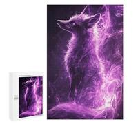 Rompecabezas para Adultos 1000 PCS Rompecabezas Purple Fire Fox Rompecabezas Juegos Familiares Mejora La Memoria Cumpleaños Y Navidad 1000 PCS
