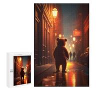 Rompecabezas para Adultos 1000 PCS Rompecabezas Red Light District Bear Rompecabezas para Adultos Juguetes Antiestrés Análisis Y Lógica Cumpleaños 1000 PCS