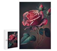 Rompecabezas para Adultos 1000 PCS Rompecabezas Roses in Bloom Rompecabezas para Adultos Juguete Decoración De Pared Aliviador del Estrés Difícil Y Desafiante 1000 PCS
