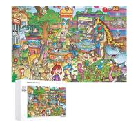 Rompecabezas para Adultos 1000 PCS Rompecabezas Zoo Adventure Fun for All Ages! Rompecabezas para Adultos Juego De Ingenio Análisis Y Lógica Regalos De Cumpleaños Y Únicos 1000 PCS