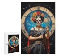 Rompecabezas para Adultos 1000 PCS Santisima Muerte Juego De Rompecabezas para Ejercitar La Mente Corte De Precisión Interacción Entre Padres E Hijos 1000 PCS