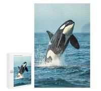 Rompecabezas para Adultos 1000 PCS Sea Orca Whale Killer Rompecabezas para Adultos Juegos Familiares Regalo De Cumpleaños Regalos De Cumpleaños 1000 PCS