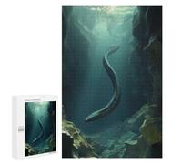 Rompecabezas para Adultos 1000 PCS Sea Serpent Eel in Cave Rompecabezas para Adultos Juguetes Antiestrés Análisis Y Lógica Regalo De Cumpleaños, Regalos, 1000 PCS