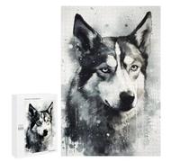 Rompecabezas para Adultos 1000 PCS Siberian Husky Dog Charm Rompecabezas para Adolescentes Juego De Ingenio Análisis Y Lógica 1000 PCS