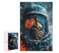 Rompecabezas para Adultos 1000 PCS Snow Storm Skier Close Up Rompecabezas para Adultos Juegos Relajantes Mejora La Memoria Cumpleaños Y Navidad 1000 PCS