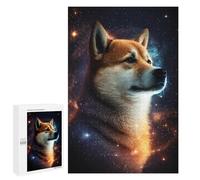 Rompecabezas para Adultos 1000 PCS Space Dog Portrait -10 Rompecabezas para Adultos Desafío Difícil Lista De Deseos con Papá Noel Regalos Y Cumpleaños Únicos 1000 PCS