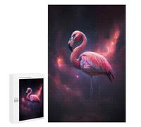 Rompecabezas para Adultos 1000 PCS Space Flamingo Rompecabezas para Adultos Juegos Relajantes Mejora La Memoria Difícil Y Desafiante 1000 PCS