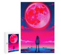 Rompecabezas para Adultos 1000 PCS Space Pink Girl Rompecabezas para Adultos Juegos Relajantes Mejora La Memoria Cumpleaños Y Navidad 1000 PCS