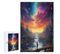 Rompecabezas para Adultos 1000 PCS Starry Sky Cityscape -1 Rompecabezas para Adultos Juguete Decoración De Pared Regalos para Mujeres Gran Regalo para Juegos 1000 PCS