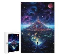 Rompecabezas para Adultos 1000 PCS Starry Sky Metropolis -1 Rompecabezas para Adolescentes Juego De Ingenio Carrera De Velocidad De Manos Regalos De Cumpleaños Y Únicos 1000 PCS