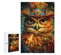 Rompecabezas para adultos 1000 PCS Steampunk Owl Artwork Puzzles para adultos: Juegos Divertidos Y Regalos Divertidos Para Amigos Y Familias 1000 PCS
