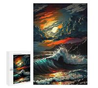 Rompecabezas para Adultos 1000 PCS Stormly Ocean 2 Rompecabezas para Adultos Juego Práctico Mejora La Memoria Regalos para Amigos Y Familiares 1000 PCS