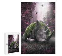 Rompecabezas para Adultos 1000 PCS The Forgotten Rhino Rompecabezas para Adultos Juegos Familiares Corte De Precisión Cumpleaños Y Navidad 1000 PCS