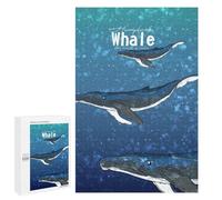 Rompecabezas para Adultos 1000 PCS The Humpback Whales Rompecabezas para Adultos Juego De Ingenio Desafío Difícil 1000 PCS