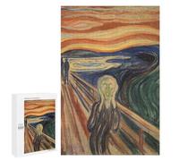 Rompecabezas para Adultos 1000 PCS The Scream Rompecabezas para Adolescentes Juego De Ingenio Análisis Y Lógica 1000 PCS