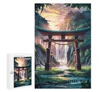 Rompecabezas para Adultos 1000 PCS Torii Gate in Forest Rompecabezas para Adultos Juegos Familiares Corte De Precisión Cumpleaños Y Navidad 1000 PCS