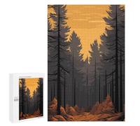 Rompecabezas para Adultos 1000 PCS Vector Forest Rompecabezas para Adultos Juegos Familiares Corte De Precisión Cumpleaños Y Navidad 1000 PCS
