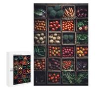Rompecabezas para Adultos 1000 PCS Vegetable Garden Market Rompecabezas para Adolescentes Juego De Ingenio Análisis Y Lógica 1000 PCS