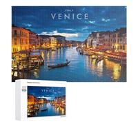 Rompecabezas para Adultos 1000 PCS Venice City of Canals, Italy Rompecabezas para Adultos Juguete Decoración De Pared Regalos para Mujeres Gran Regalo para Juegos 1000 PCS