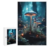 Rompecabezas para Adultos 1000 PCS Verdant Glow Mushroom Rompecabezas para Adultos Juegos Familiares Corte De Precisión Cumpleaños Y Navidad 1000 PCS