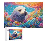Rompecabezas para Adultos 1000 PCS Whale in A Rainbow Garden Rompecabezas para Adultos Juguete Decoración De Pared Regalos para Mujeres Gran Regalo para Juegos 1000 PCS