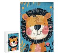 Rompecabezas para Adultos 1000 PCS Whimsical Lion Nursery Art Rompecabezas para Adultos Juegos Familiares Alivia El Estrés Regalo De Cumpleaños, Regalos, 1000 PCS