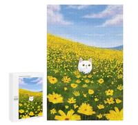 Rompecabezas para Adultos 1000 PCS White Cat in Nature Rompecabezas para Adultos Juegos Familiares Decoración del Hogar Regalos para Amigos Y Familiares 1000 PCS