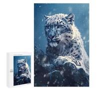 Rompecabezas para Adultos 1000 PCS White Tiger Snow Nature Rompecabezas para Adultos Juegos Divertidos Decoración Desafiante De Completar 1000 PCS