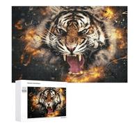 Rompecabezas para Adultos 1000 PCS Wild Tiger Roar Nature's Power Rompecabezas para Adolescentes Juego De Ingenio Carrera De Velocidad De Manos Regalos De Cumpleaños Y Únicos 1000 PCS