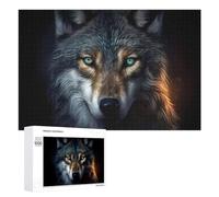 Rompecabezas para Adultos 1000 PCS Wolf Spirit Digital Art Rompecabezas para Adultos Juguete Decoración De Pared Regalos para Mujeres Gran Regalo para Juegos 1000 PCS