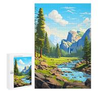 Rompecabezas para Adultos 1000 PCS Yosemite Spring Pixel Art Rompecabezas para Adultos Juegos Relajantes Análisis Y Lógica Cumpleaños Y Navidad 1000 PCS