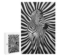 Rompecabezas para Adultos 1000 PCS Zebra in Black and White Rompecabezas para Adultos Juegos Relajantes Mejora La Memoria Difícil Y Desafiante 1000 PCS