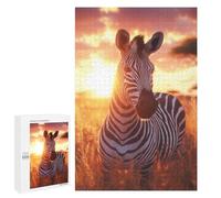 Rompecabezas para Adultos 1000 PCS Zebra Sunset Harmony Rompecabezas para Adultos Juguetes Antiestrés Mejora La Memoria Regalos De Cumpleaños Y Únicos 1000 PCS