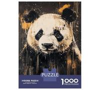 Rompecabezas para Adultos 1000 Piezas Abstract Panda Art Rompecabezas Juegos Relajantes Corte De Precisión Cumpleaños Y Navidad 52x38cm/1000pcs