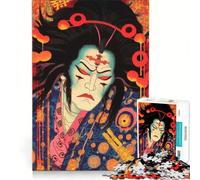 Rompecabezas para Adultos, 1000 Piezas, Actor de Kabuki japonés, Juego práctico, Carrera de Velocidad Manual, cumpleaños y Navidad 38x26cm