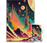 Rompecabezas para Adultos 1000 Piezas Alien Planet Toys Juegos educativos Decoración de Pared Regalos de Amigo Secreto Tamaño 50x75cm