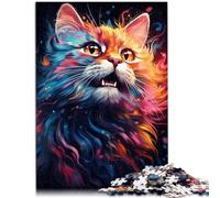 Rompecabezas para adultos, 1000 piezas, alma, animal, gato, competición de velocidad de mano, decoración única para el hogar y regalos, 14.95 x 20.47 pulgadas para adolescentes a partir de 14 años