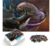 Rompecabezas para Adultos 1000 Piezas Alma de Ciervo Juguetes adictivos Que desafían la Inteligencia Cerebral Una Obra de Arte 38x26cm