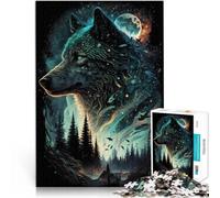 Rompecabezas para Adultos 1000 Piezas Alma de Lobo Juego Familiar para aliviar el estrés: desafío difícil Apto para Parejas 52x38cm