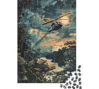 Rompecabezas para Adultos 1000 Piezas Amazon Rainforest Helicopter-2 Rompecabezas para Adultos Juegos Divertidos Decoración del Hogar Actividades Divertidas En Casa 52x38cm/1000pcs