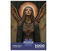 Rompecabezas para Adultos 1000 Piezas Angelic Figure In Golden Light Rompecabezas Juegos Relajantes Corte De Precisión Cumpleaños Y Navidad 52x38cm/1000pcs