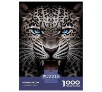 Rompecabezas para Adultos 1000 Piezas Angry Jaguar Face Animal Rompecabezas para Adolescentes Juegos Relajantes Una Obra De Arte Cumpleaños Y Navidad 38x26cm/1000pcs