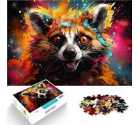 Rompecabezas para adultos 1000 piezas Animal lémures Juego Juguetes para la Familia Regalo 14.96 pulgadas x 20.47 pulgadas Ilustración Regalo para y Adolescente 14 años y más